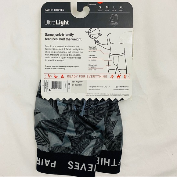 Pair of Thieves Ultra Light Boxer Briefs Snug Fit - Picture 5 of 6